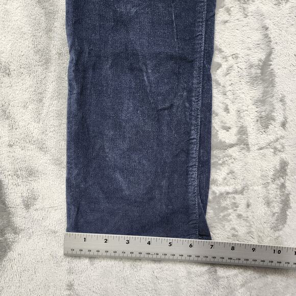Calvin Klein Jeans Womens 6 Blue Stretch Corduroy Low Rise Straight Leg Casual - Picture 13 of 14